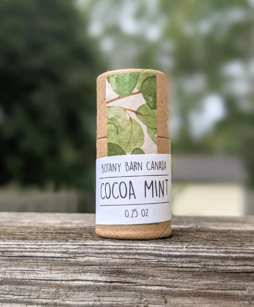 Cocoa Mint lip balm (biodegradable tube)