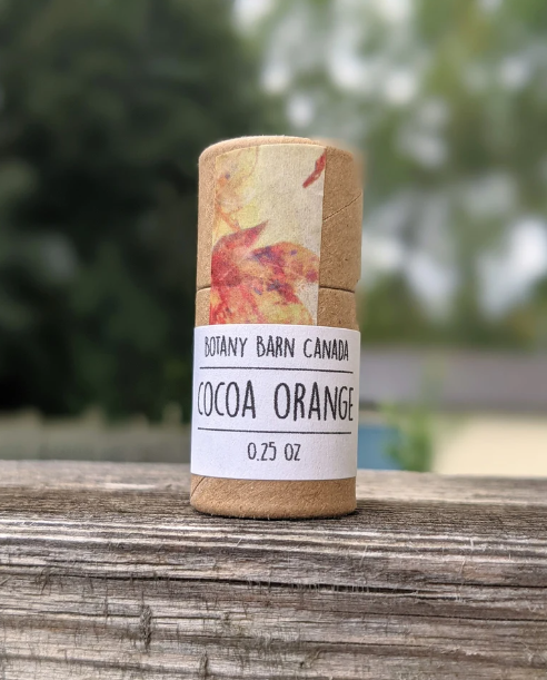 Cocoa Orange lip balm (biodegradable tube)