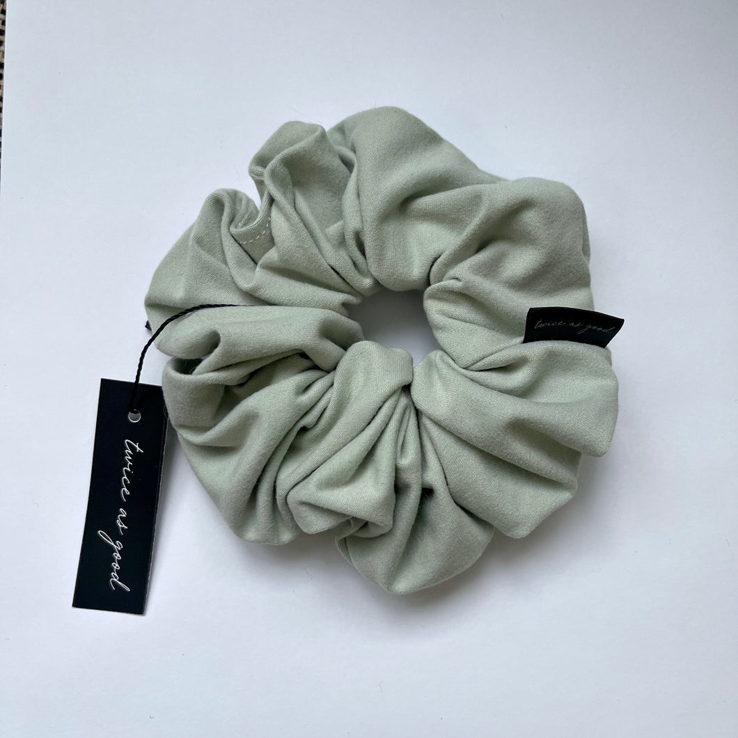 Sage, buttery soft scrunchie - oversized
