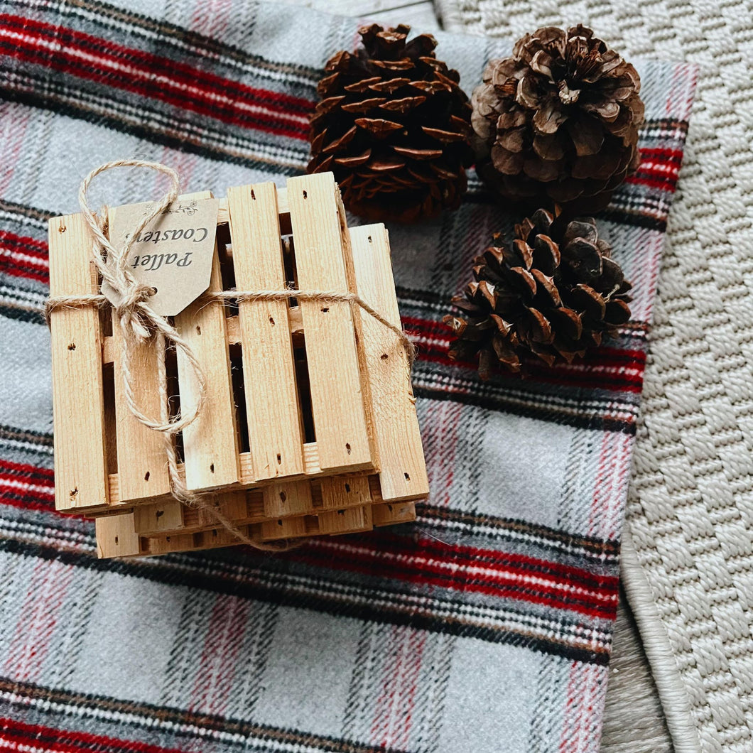 Pallett wood coasters (set of 4)