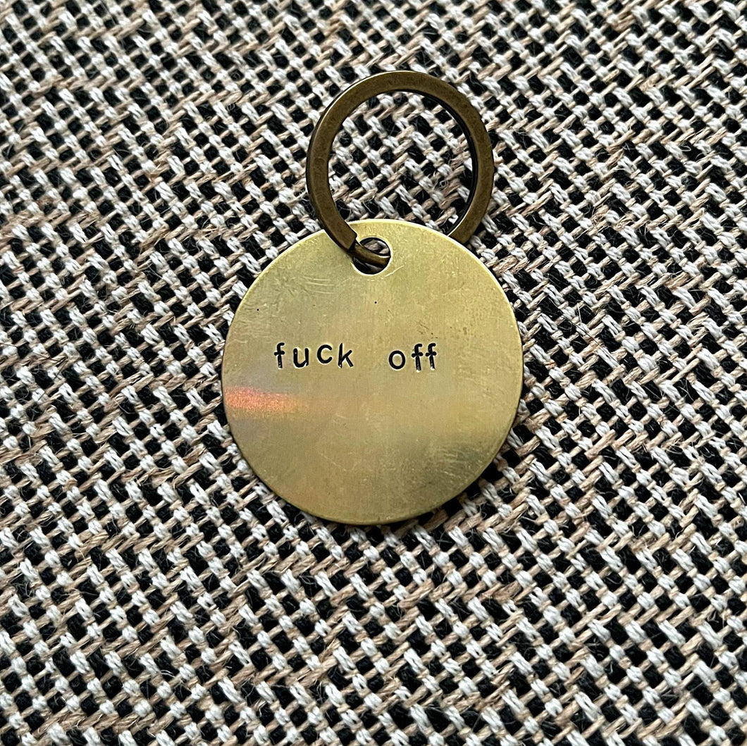fuck off - keychain
