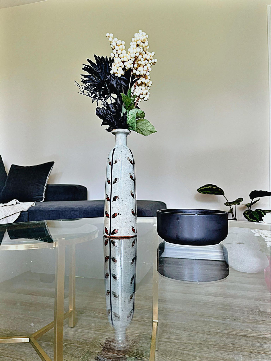 Small stone vase