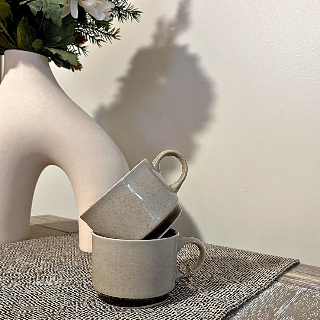 Small stone mugs (set of 2)