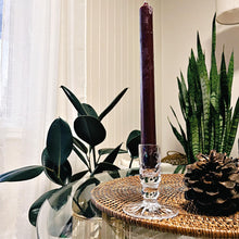 Load image into Gallery viewer, Glass taper candle holder
