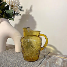 Load image into Gallery viewer, Colored glass pitcher (heavy/sturdy)
