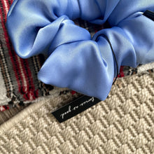 Load image into Gallery viewer, Blueberry satin scrunchie - oversized
