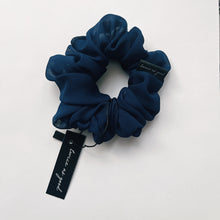 Load image into Gallery viewer, Navy chiffon scrunchie - classic
