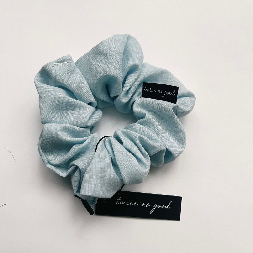 Sky blue scrunchie - classic