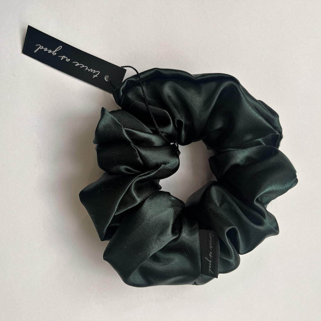 Forest satin scrunchie - oversized
