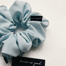 Load image into Gallery viewer, Sky blue scrunchie - classic
