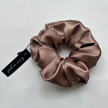 Load image into Gallery viewer, Caramel satin scrunchie - oversized
