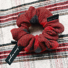 Load image into Gallery viewer, Buffalo plaid flannel scrunchie - classic
