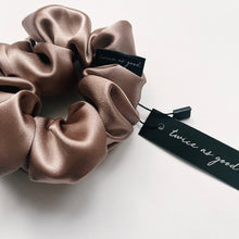 Load image into Gallery viewer, Caramel satin scrunchie - classic
