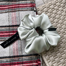 Load image into Gallery viewer, Sage satin scrunchie - oversized
