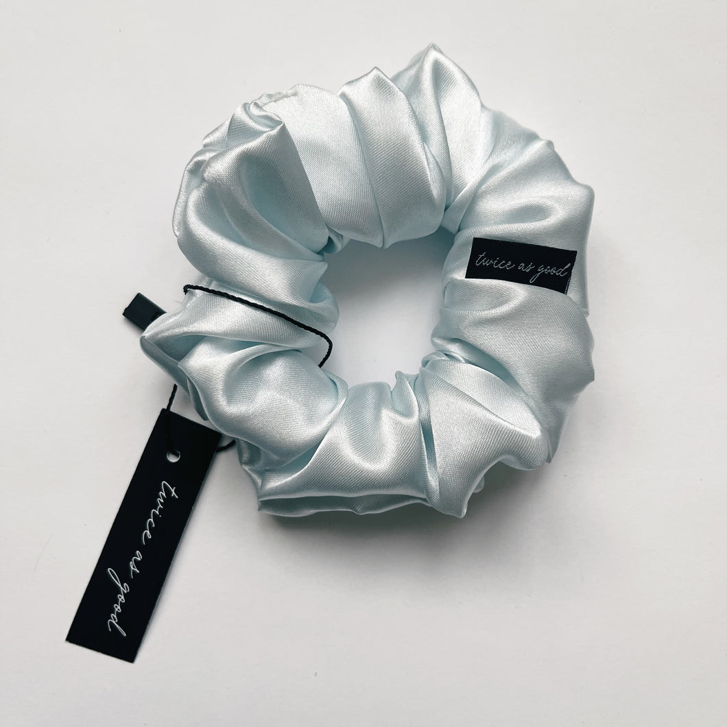 Glacier satin scrunchie - classic