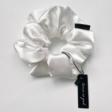 Load image into Gallery viewer, Coconut satin scrunchie - oversized
