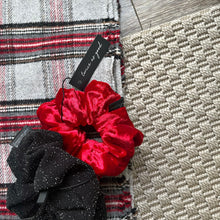 Load image into Gallery viewer, Red velvet scrunchie - oversized
