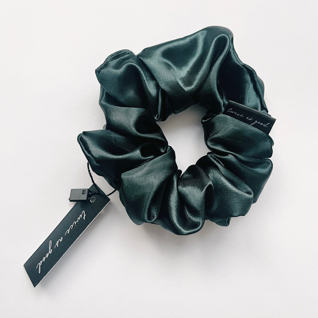 Forest satin scrunchie - classic